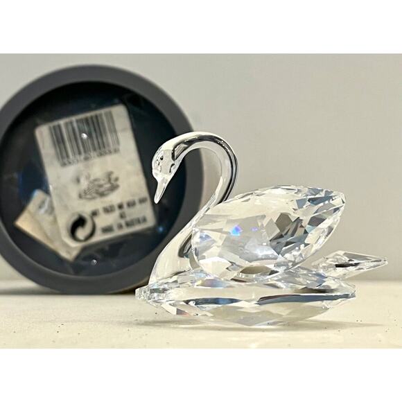 Swarovski Crystal Decor SCS Austrian SWAN BIRD 2-1/2” FIGURINE 763 NR 050 In BOX - Picture 10 of 10